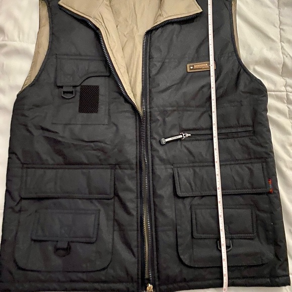 Fashion Mens Blue & Tan Vest - Picture 15 of 17